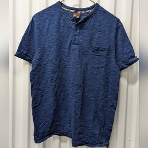 tony Hawk Blue Henley Shirt